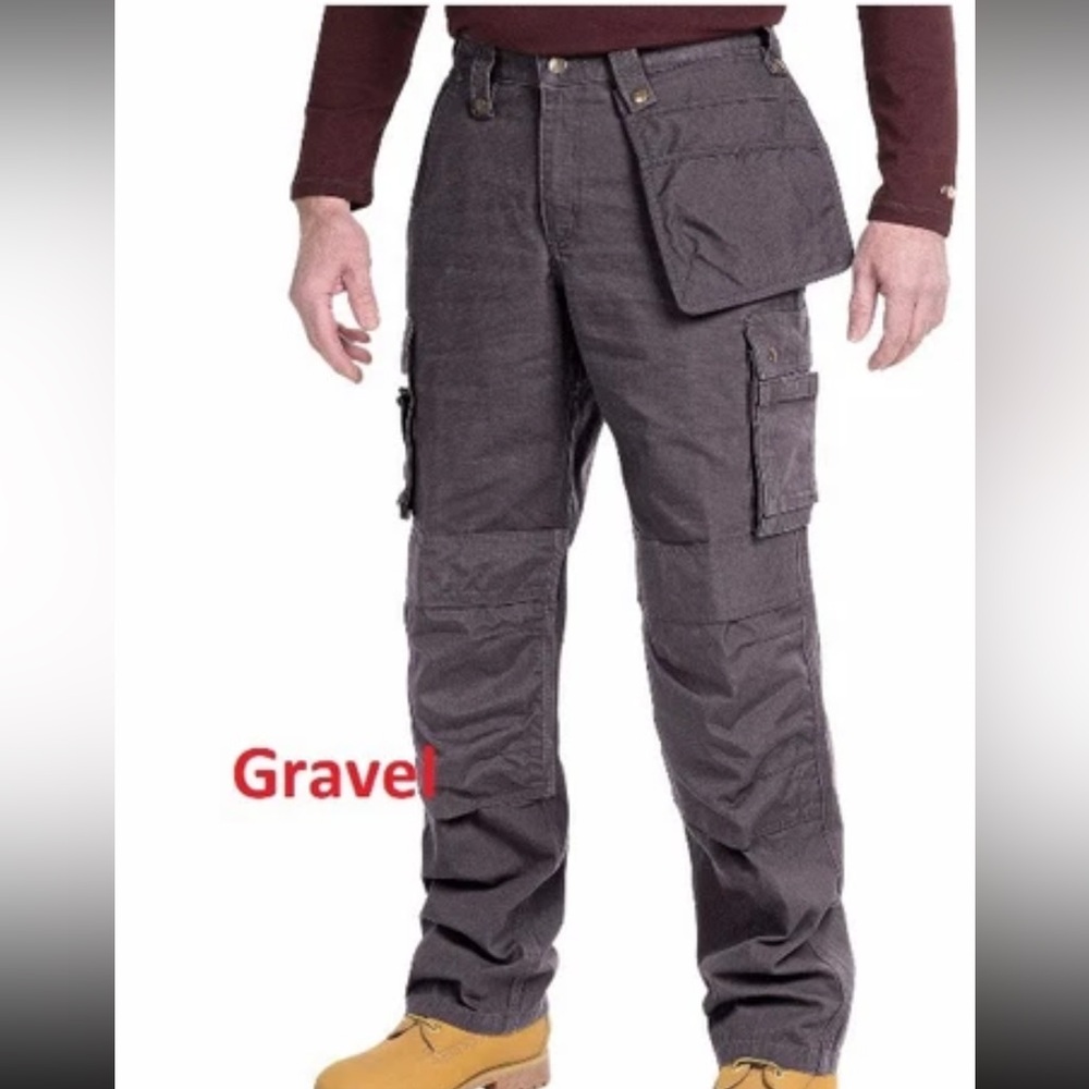 Carhartt Mens Multipocket Ripstop work pants trousers  42*32 grey gravel